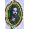 Iran Islam Shia Imam Husain Portrait surrounded with Ayat Al-Kursy Beautiful Wall Hanging