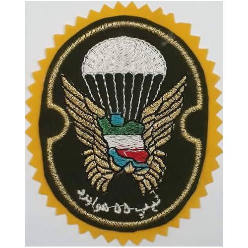 Iran Military Army 55th Airborne Brigade Special Forces Type I with Yellow Colour Cloth Background Patch Iran Military Army 55th Airborne Brigade Special Forces Type I with Yellow Colour Cloth Background Patch