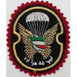 Iran Military Army 55th Airborne Brigade Special Forces Type II with Red Colour Cloth Background Patch