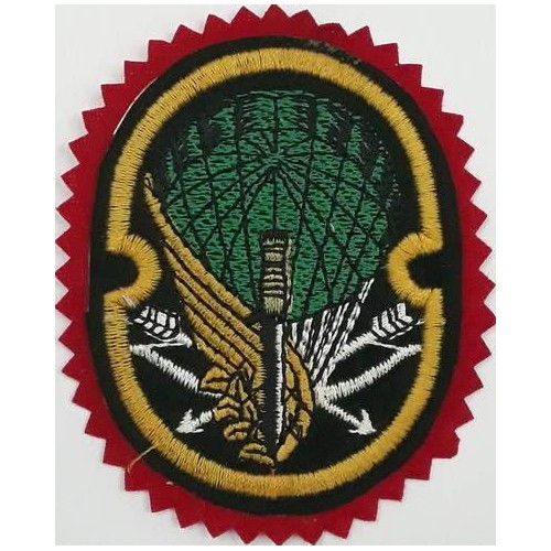 Iran Military Army 65th Airborne Special Forces (NOHED) Brigade Type I with Red Colour Cloth Background Patch Iran Military Army 65th Airborne Special Forces (NOHED) Brigade Type I with Red Colour Cloth Background Patch