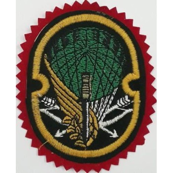 Iran Military Army 65th Airborne Special Forces (NOHED) Brigade Type I with Red Colour Cloth Background Patch