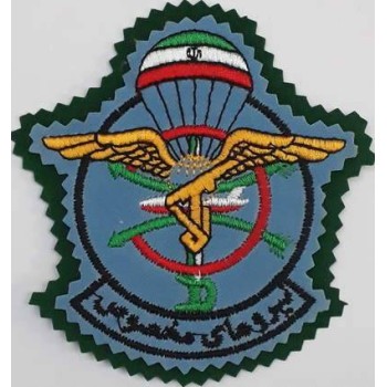 Iran Revolutionary Guards Saberin Commando Battalion AB Para Special Forces Type III with Green Backing Cloth Sleeve Patch