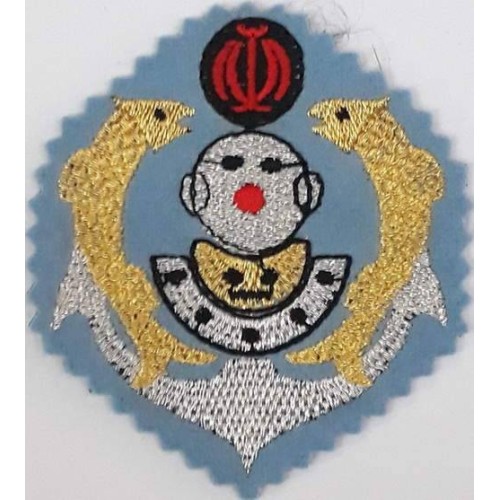 Iran Military Navy Special Forces Deep Sea Diving Diver & combat swimmer Scuba Patch Insignia - Type I