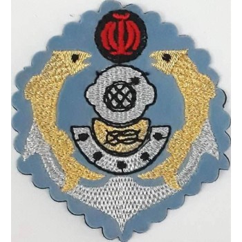 Iran Military Navy Special Forces Deep Sea Diving Diver & combat swimmer Scuba Patch Insignia - Type II