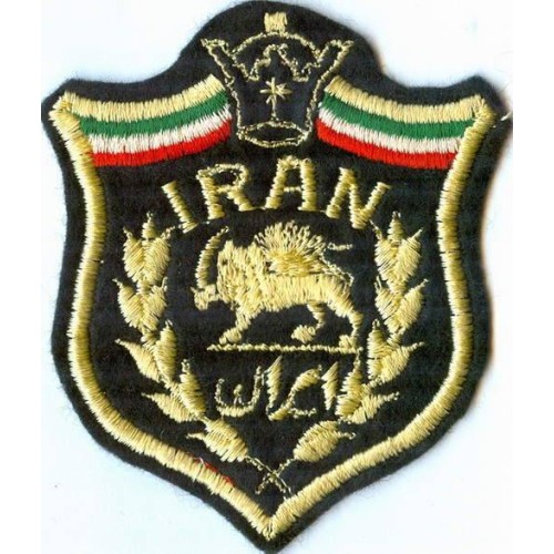 Iran Shah Pahlavi Era Lion & Sun ( Shiro Khorshid ) Ground Forces Assigned Outside Country Military Original Embroidered Patch