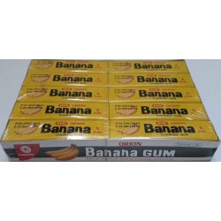 South Korean Orion Chewing Gum Banana Flavour Box of 20 packs x 5 pcs