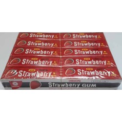South Korean Orion Chewing Gum Strawberry Flavour Box of 20 packs x 5 pcs