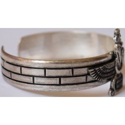IRAN Persia Silver 900 Zoroastrian Farvahar Bracelet