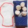 Persian & Turkish Hammam Bath Set – 5 Natural Sefidab (Rooshoor) Exfoliation Ball Stones, Kisseh & Leef Sponge