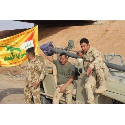 Saraya al-Jihad Flag – Iraqi Shia Militia Banner Supporting Iran | [Middle East Collectibles]
