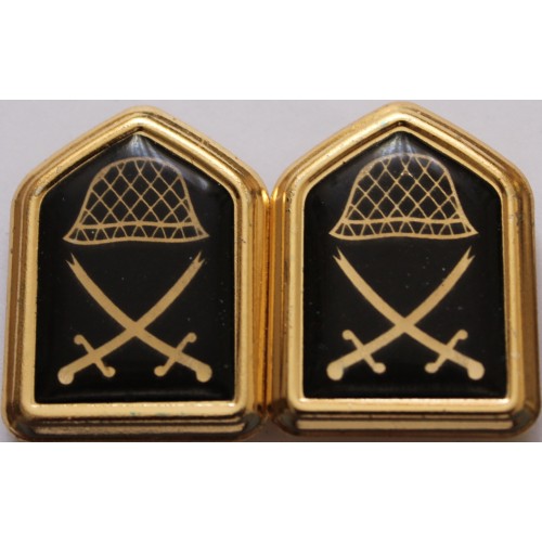 Iran Islam Shia Military IRGC Infantry Collar Badge Branch Insignia