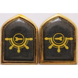 Iran Islam Shia Military IRGC Missile and beach to sea artillery Collar Badge Branch Insignia