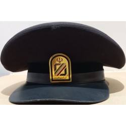 Authentic Islamic Shia Iran Customs Officials Brown Visor Cap Hat