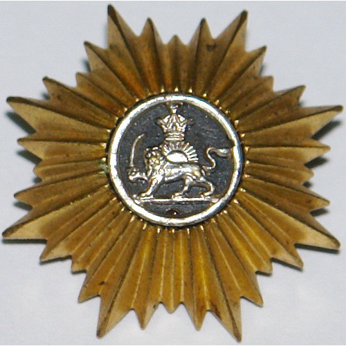 Iran Persia Shah Pahlavi Military Army Uniform Lion & Sun ( Shiro Khorshid ) Taj Crown Shoulder Rank Button