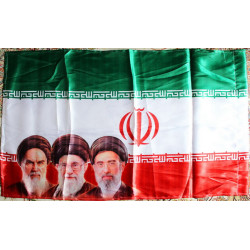 Islam 12er Shia 3 Leaders of the Islamic Republic of Iran Religious & Political Flag