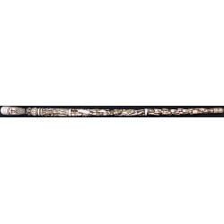 Iranian Islamic Shia Sufi Dervish Walking Stick – Resin Relief Figures on Metal Shaft