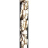 Iranian Islamic Shia Sufi Dervish Walking Stick – Resin Relief Figures on Metal Shaft