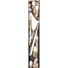 Iranian Islamic Shia Sufi Dervish Walking Stick – Resin Relief Figures on Metal Shaft