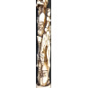Iranian Islamic Shia Sufi Dervish Walking Stick – Resin Relief Figures on Metal Shaft