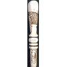 Iranian Islamic Shia Sufi Dervish Walking Stick – Resin Relief Figures on Metal Shaft