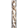 Iranian Islamic Shia Sufi Dervish Walking Stick – Resin Relief Figures on Metal Shaft