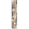 Iranian Islamic Shia Sufi Dervish Walking Stick – Resin Relief Figures on Metal Shaft