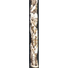 Iranian Islamic Shia Sufi Dervish Walking Stick – Resin Relief Figures on Metal Shaft