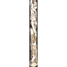 Iranian Islamic Shia Sufi Dervish Walking Stick – Resin Relief Figures on Metal Shaft