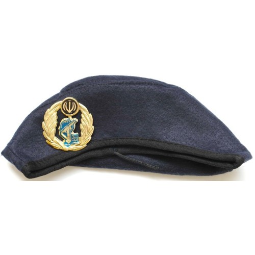 Iran Military Islamic Revolutionary Guards Corps ( Sepah-e Pasdaran, IRG, IRGC ) Commandos Dark Blue Beret Hat & Badge Iran Military Islamic Revolutionary Guards Corps ( Sepah-e Pasdaran, IRG, IRGC ) Commandos Dark Blue Beret Hat & Badge