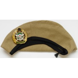 Iran Military Artesh Ground Forces Commandos Khaki Beret Hat & Badge