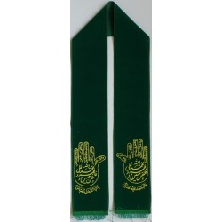 Iran Shia Shiite Islam Khamsa & Panjtan Shoulder Scarf ( Stole, Shawl, Shal )