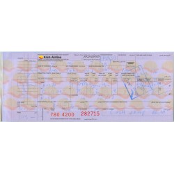 Iran Kish Airlines Kish Island to Dubai, UAE, Used Passenger Flight Ticket