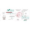 Iran Mahan Air Airlines Used Charter Passenger Flight Ticket & Boarding Pass
