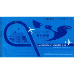IranAir ( HOMA ) Airlines Tehran to Mashhad Used Passenger Flight Ticket
