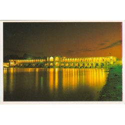 Iran Khaju Bridge, Isfahan, Viewcard Postcard