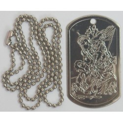 Iran Islam Shia Imam Husain & Ali Al-Akbar's Karbala Dog Tag Pendant