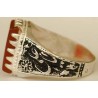 Iran Islam Shia Imam Ali Name Natural Agate Aqeeq Aqiq Sterling Silver 925 Ring