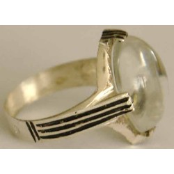 Iraq Islam Shia Imam Ali Natural Dorre Najaf Clear Gemstone Silver 800 Ring
