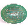 Islam Shia Quran I ENTRUST MY AFFAIR TO ALLAH Carved Natural Chrysoprase Agate Handmade Sterling Silver 925 Ring