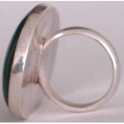 Islam Shia Quran I ENTRUST MY AFFAIR TO ALLAH Carved Natural Chrysoprase Agate Handmade Sterling Silver 925 Ring