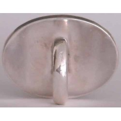 Islam Shia Quran I ENTRUST MY AFFAIR TO ALLAH Carved Natural Chrysoprase Agate Handmade Sterling Silver 925 Ring