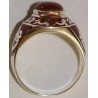 Islam Shia Imam Ali Heydar Natural Agate Aqeeq Aqiq Sterling Silver 925 Ring
