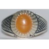 Iran Natural Agate Aqeeq Aqiq Silver 900 Ring
