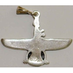 Iran Persia Silver 800 Zoroastrian Farvahar Wing Necklace Pendant