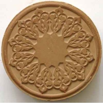 Iran Qum Islam Shia Namaz MOHR TURBAH with Islamic Art Design Earth Soil Clay Tablet