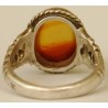 Iran Islam Shia Natural Agate Aqeeq Soleymani Aqiq Silver 900 Ring