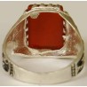 Iran Islam Shia Imam Ali Name Natural Agate Aqeeq Aqiq Sterling Silver 925 Ring