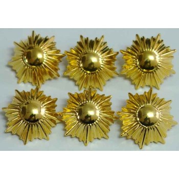6 x Iran Military Ground Forces Army Colonel Shoulder Rank Buttons