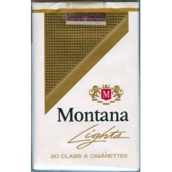 Montana Lights with Iran Tax Label & Persian Health Warning Text on side Unopened Full Cigarette Pack