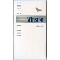 WINSTON Ultra Lights Super Slims with Arabic Health Warning Unopened Full Cigarette Pack